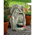 outdoor resin angel water fountain